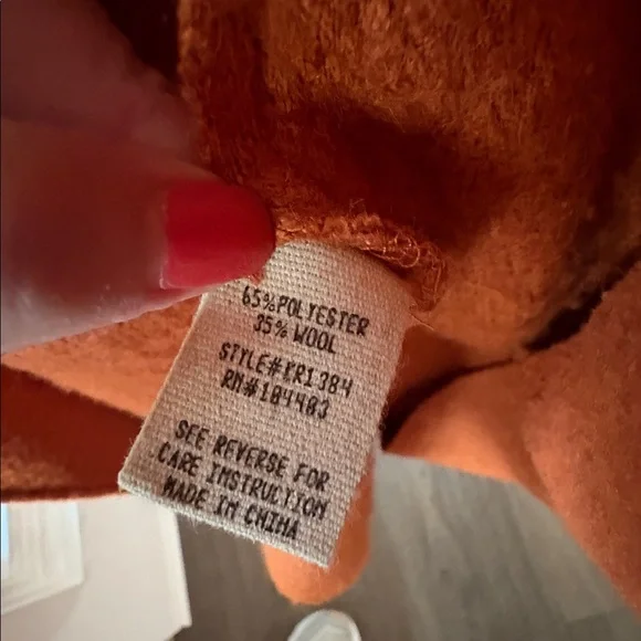 Moon River Wool Blend Pea Coat Oversized Small ( fits a Medium too) - Picture 3 of 5